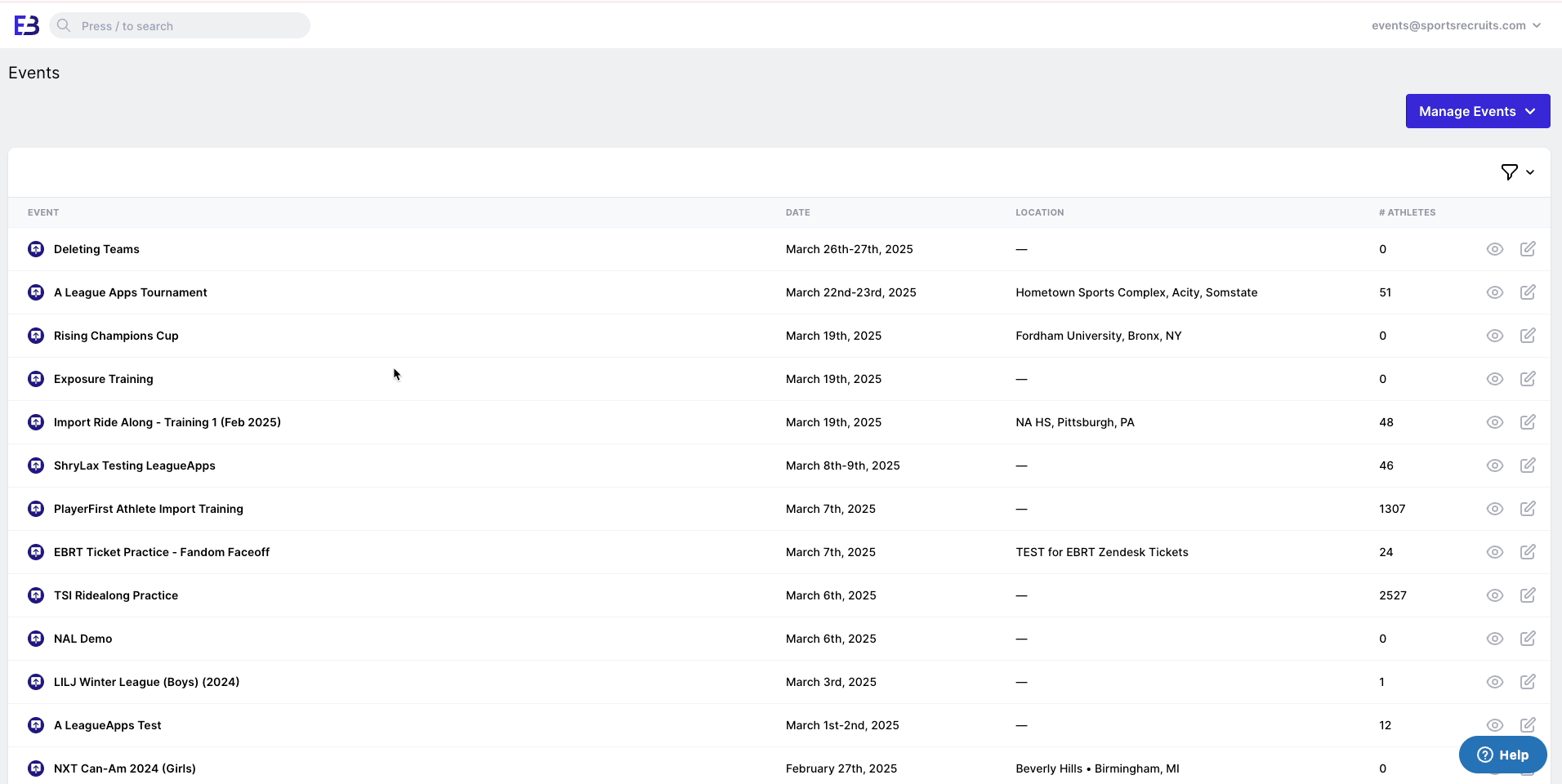 How to export athlete list .gif